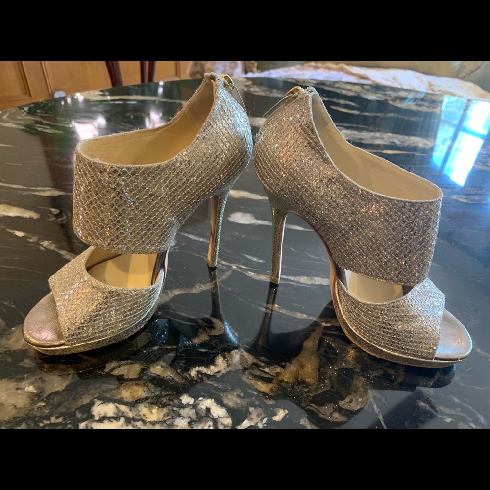 Jimmy Choo silver heels 37